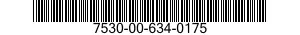 7530-00-634-0175  7530006340175 006340175
