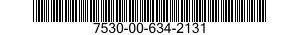 7530-00-634-2131  7530006342131 006342131