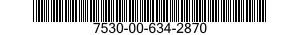 7530-00-634-2870  7530006342870 006342870
