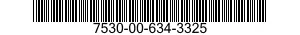 7530-00-634-3325  7530006343325 006343325