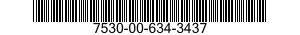 7530-00-634-3437  7530006343437 006343437