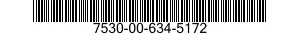 7530-00-634-5172  7530006345172 006345172