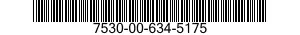 7530-00-634-5175  7530006345175 006345175