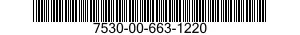7530-00-663-1220  7530006631220 006631220