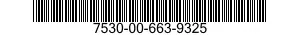 7530-00-663-9325  7530006639325 006639325
