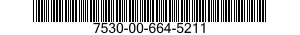 7530-00-664-5211  7530006645211 006645211