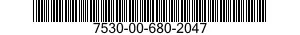 7530-00-680-2047  7530006802047 006802047