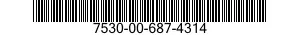 7530-00-687-4314  7530006874314 006874314