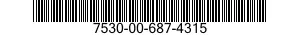 7530-00-687-4315  7530006874315 006874315