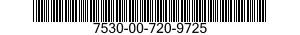 7530-00-720-9725 INDEX SHEET SET,LOOSE-LEAF BINDER 7530007209725 007209725