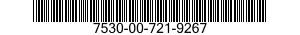 7530-00-721-9267  7530007219267 007219267