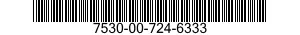 7530-00-724-6333  7530007246333 007246333