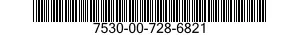 7530-00-728-6821  7530007286821 007286821