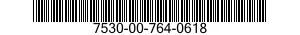 7530-00-764-0618  7530007640618 007640618