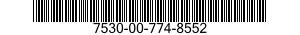 7530-00-774-8552  7530007748552 007748552