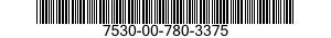 7530-00-780-3375  7530007803375 007803375