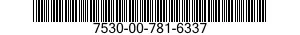 7530-00-781-6337  7530007816337 007816337