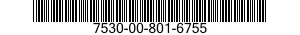 7530-00-801-6755  7530008016755 008016755
