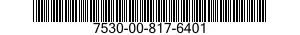 7530-00-817-6401  7530008176401 008176401