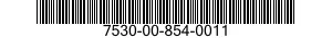 7530-00-854-0011  7530008540011 008540011
