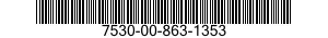 7530-00-863-1353  7530008631353 008631353