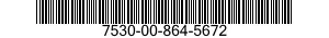 7530-00-864-5672  7530008645672 008645672