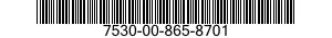 7530-00-865-8701  7530008658701 008658701