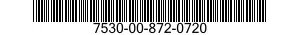 7530-00-872-0720  7530008720720 008720720
