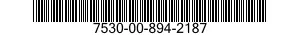 7530-00-894-2187  7530008942187 008942187