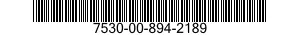 7530-00-894-2189  7530008942189 008942189
