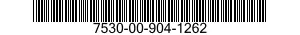 7530-00-904-1262  7530009041262 009041262