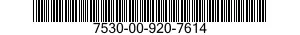 7530-00-920-7614  7530009207614 009207614