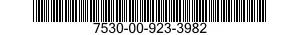 7530-00-923-3982 CHART,RECORDING INSTRUMENT 7530009233982 009233982
