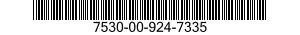 7530-00-924-7335 CHART,RECORDING INSTRUMENT 7530009247335 009247335