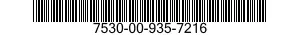 7530-00-935-7216  7530009357216 009357216