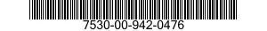 7530-00-942-0476  7530009420476 009420476