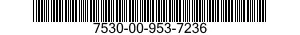 7530-00-953-7236  7530009537236 009537236