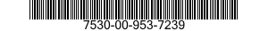 7530-00-953-7239  7530009537239 009537239