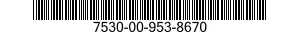 7530-00-953-8670 CHART,RECORDING INSTRUMENT 7530009538670 009538670