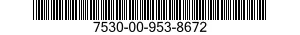 7530-00-953-8672 CHART,RECORDING INSTRUMENT 7530009538672 009538672