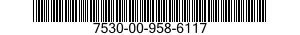 7530-00-958-6117  7530009586117 009586117