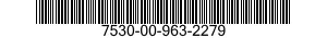 7530-00-963-2279  7530009632279 009632279