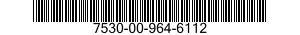 7530-00-964-6112  7530009646112 009646112