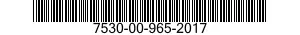 7530-00-965-2017  7530009652017 009652017