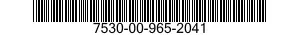 7530-00-965-2041  7530009652041 009652041