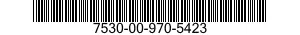 7530-00-970-5423  7530009705423 009705423