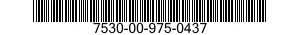7530-00-975-0437  7530009750437 009750437