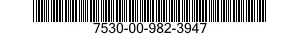 7530-00-982-3947  7530009823947 009823947