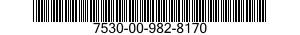 7530-00-982-8170  7530009828170 009828170
