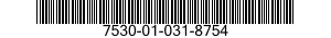 7530-01-031-8754 PLACE CARD TWO STAR 7530010318754 010318754